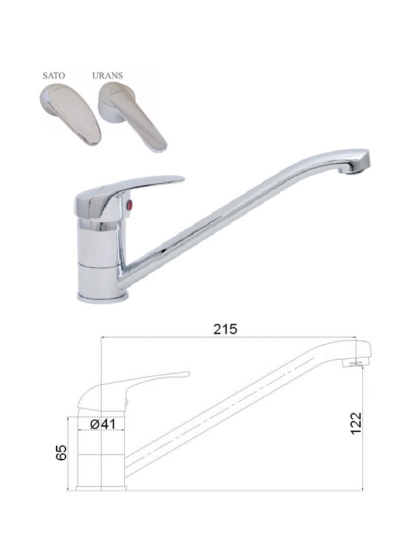 Virtuves izl. krāns MG-3250, URANS