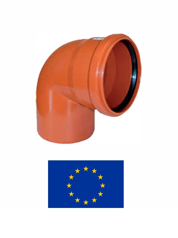 Ārdarbu līkums PVC DN110/87^ 851, 110/87^