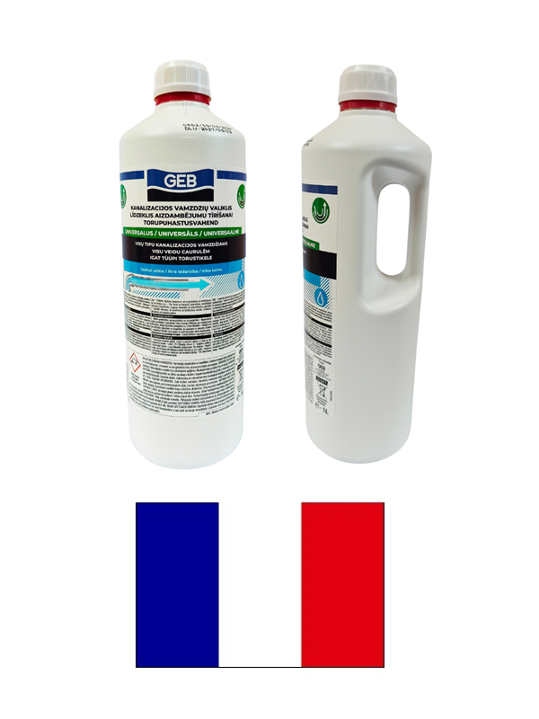 Līdzeklis kanaliz. cauruļu tīrīš. DEBOUC, 1L