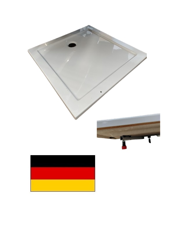 Dušas paliktnis akrila 90x90 DW ar