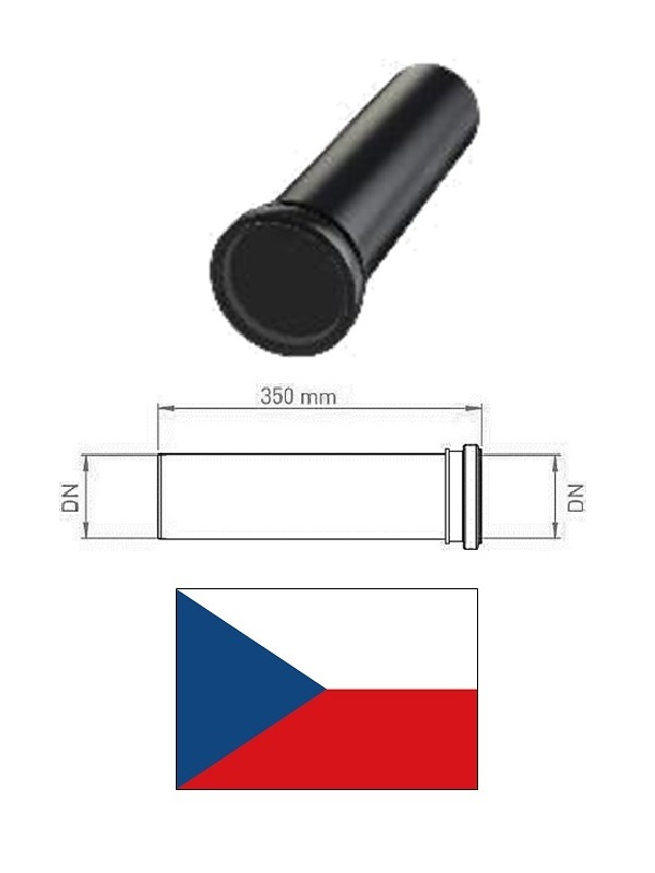 WC caurules pagarinājums DN90 KP93510, DN90