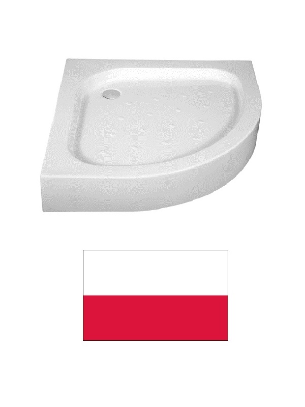 Dušas paliktnis akrila 90cm (pusapaļa), FUNKIA