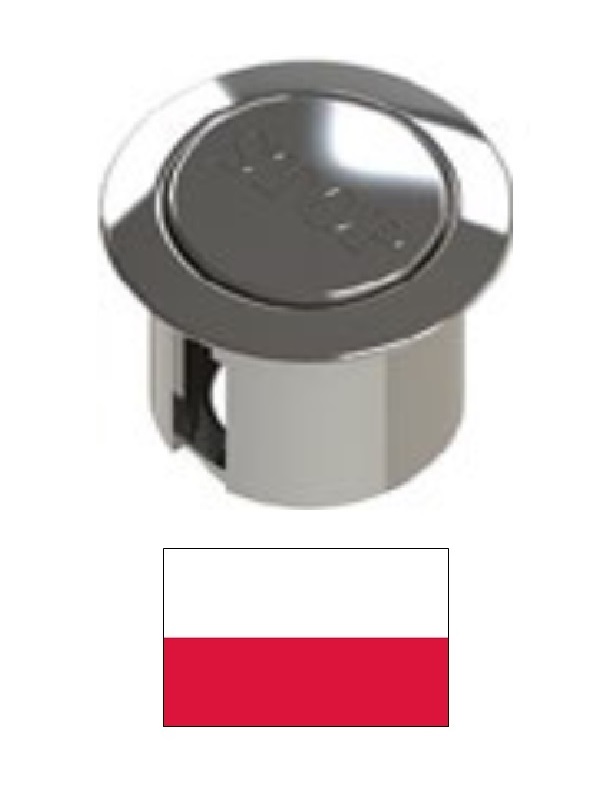 WC armatūras poga ar STOP ZSK/305/0/L