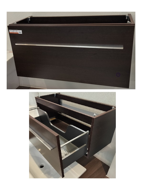 Skap.bez virsmas 80x34.5x41 Wenge