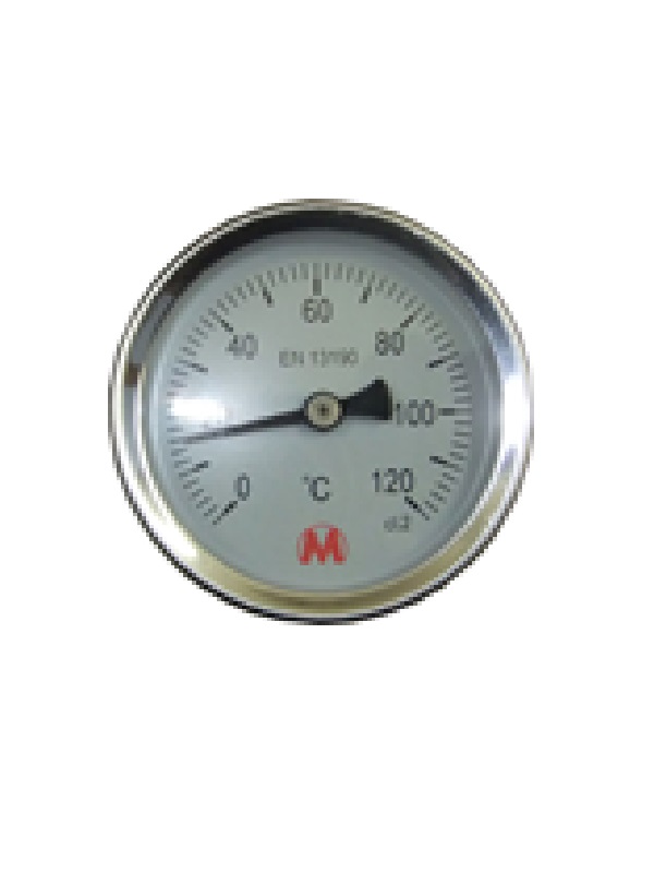 Termometrs 120^C, 63mm, 1/2 4012 hor