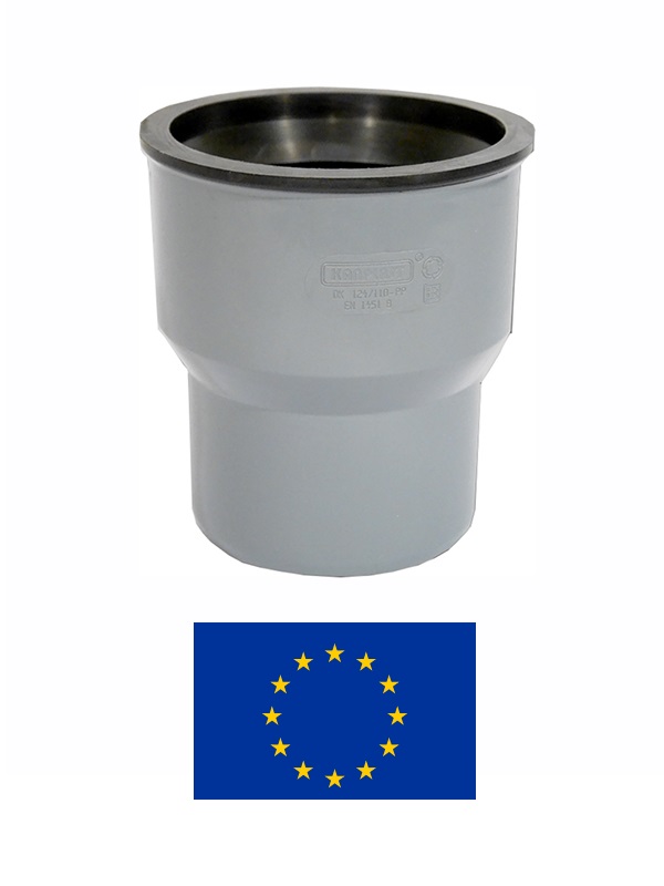 Pāreja uz čugunu ar gumiju DN50
