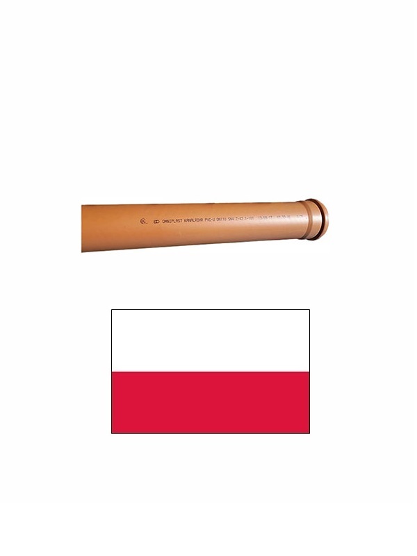 Ārdarbu caurule PVC SN8 DN110/2000 850