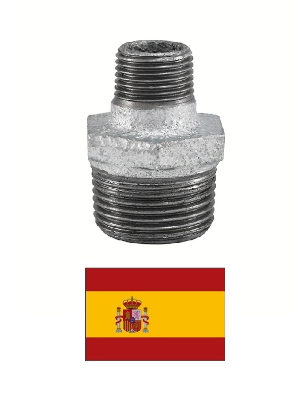 Nipelis, reducēts 1*x3/4*, čuguns, 245 C