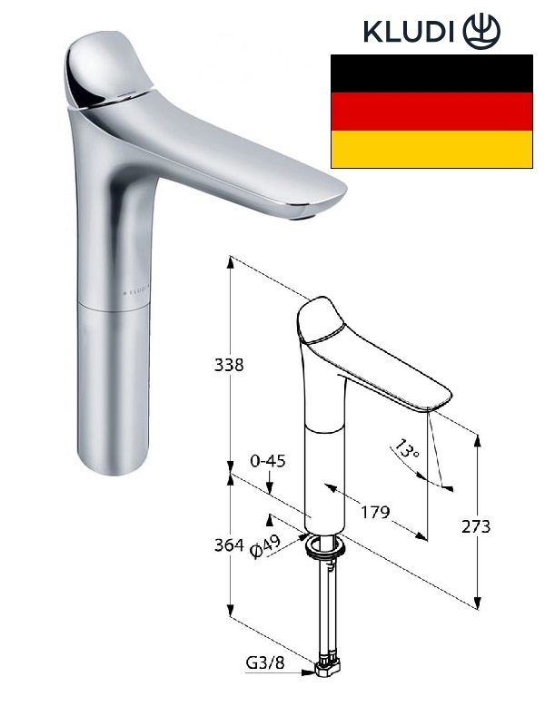 Keramiskās izlietnes krāns 532980575, AMBIENTA