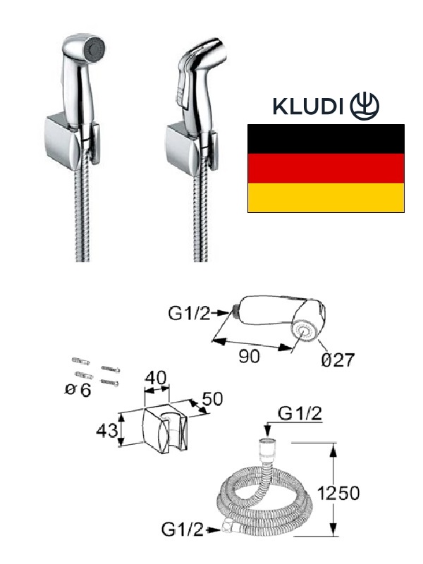 Bidetta komplekts 7304205-00, HROMS