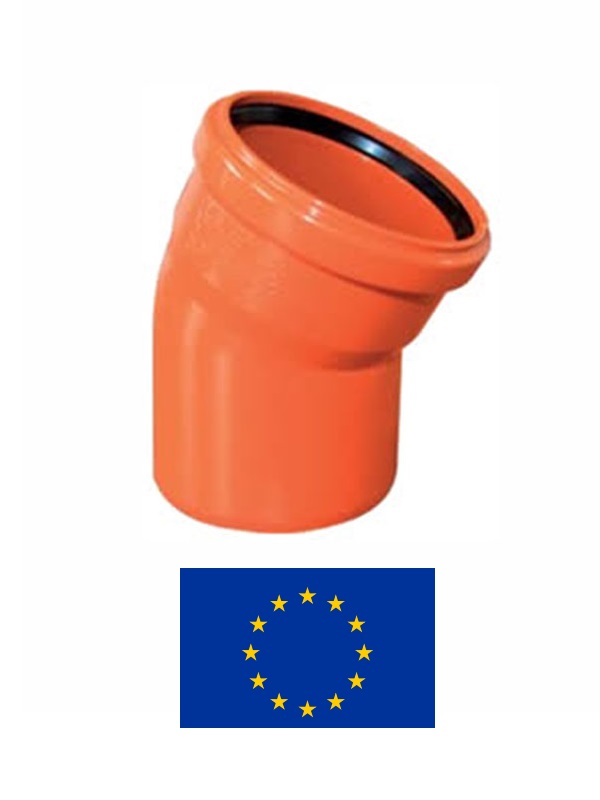 Ārdarbu līkums PVC DN125/15^ 851, 125/15^