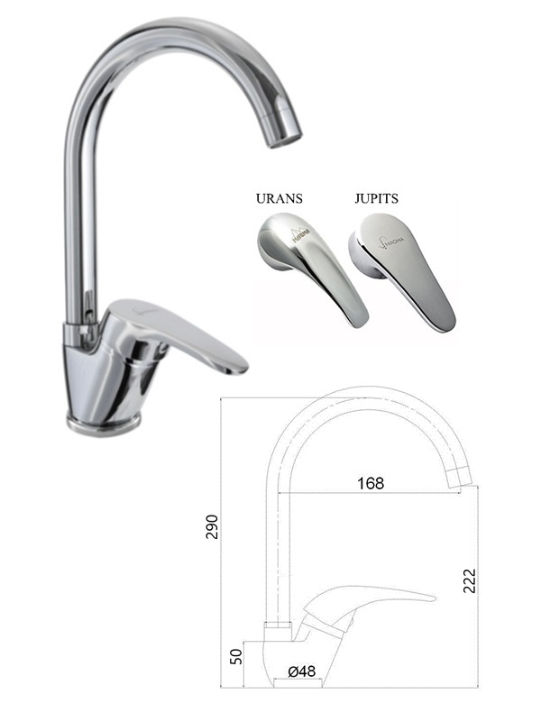 Virtuves izl. krāns MG-6255, URANS