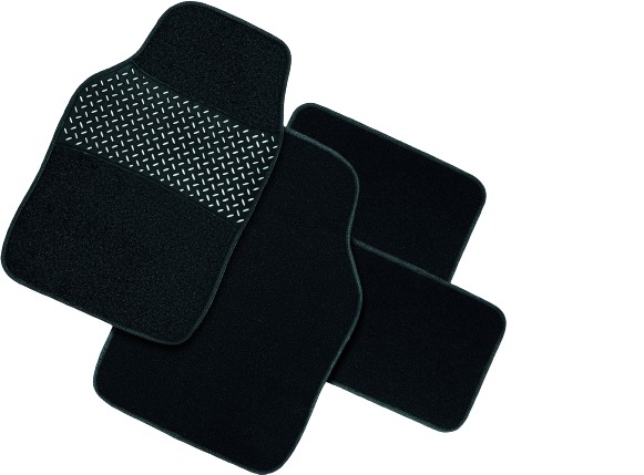 Tekstila paklāju komplekts ``GUM-PAD``, melns