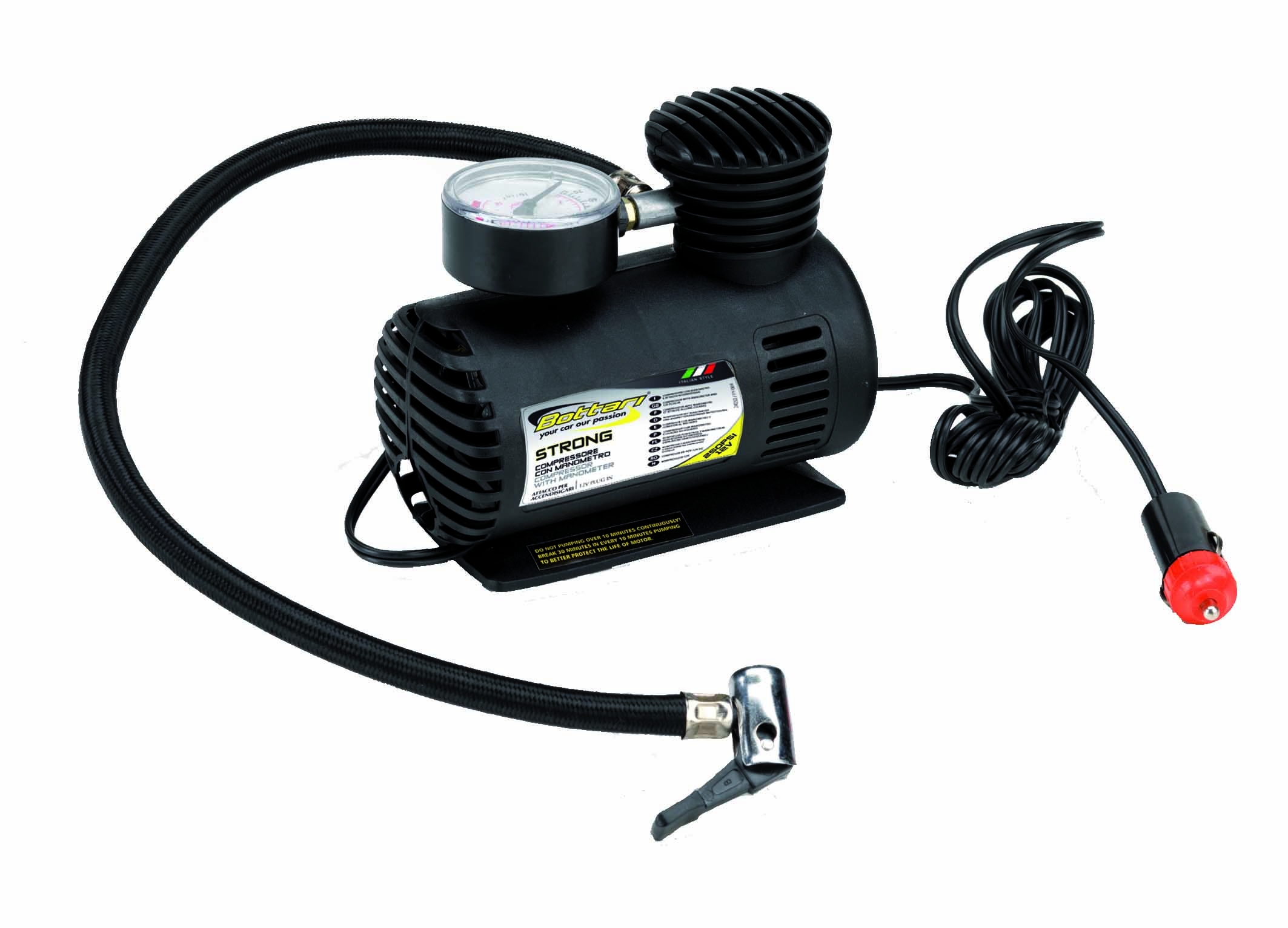 Gaisa kompresors ar manometru 12V 250
