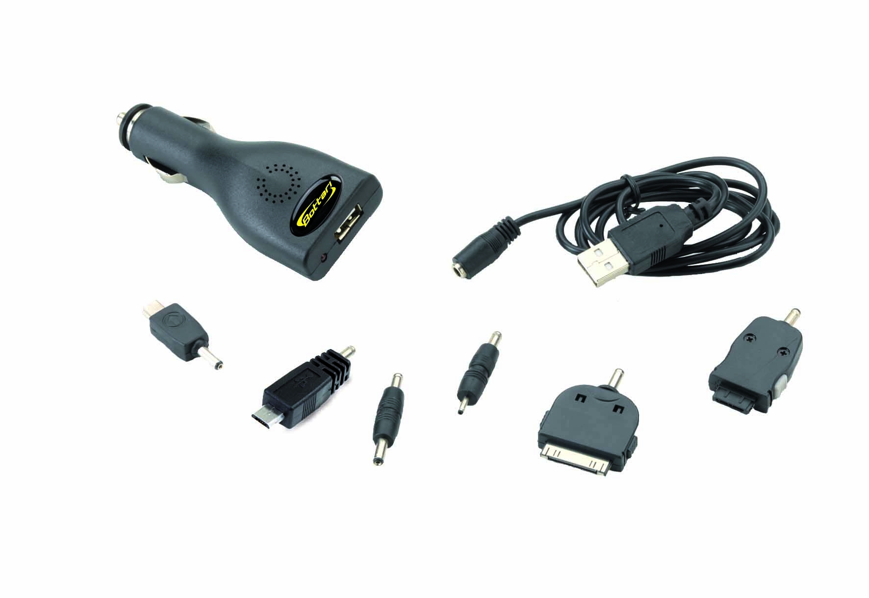Auto telefona lādētājs ar 6 adapteriem