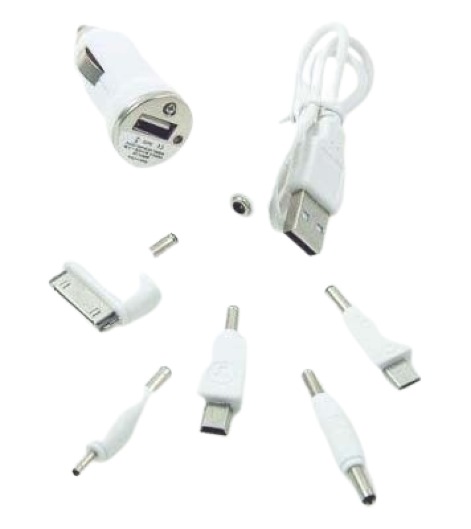 Auto telefona lādētājs ar 6 adapteriem
