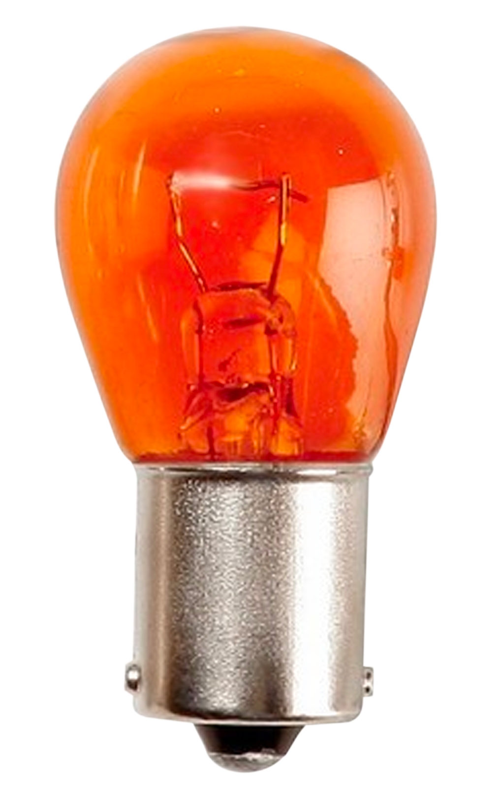 Auto spuldzes 12V 21W BA15S, oranžas