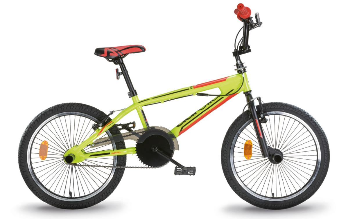 Bērnu velosipēds 20`` ``FREESTYLE``, zaļs/melns/sarkans