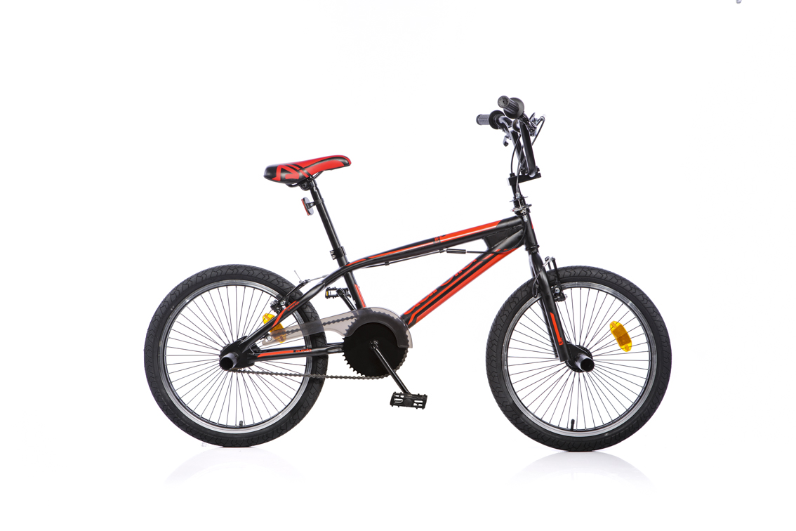 Bērnu velosipēds 20`` ``FREESTYLE``, melns/sarkans