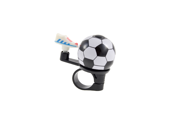 Velosipēda zvans "FOOTBALL", balts/melns