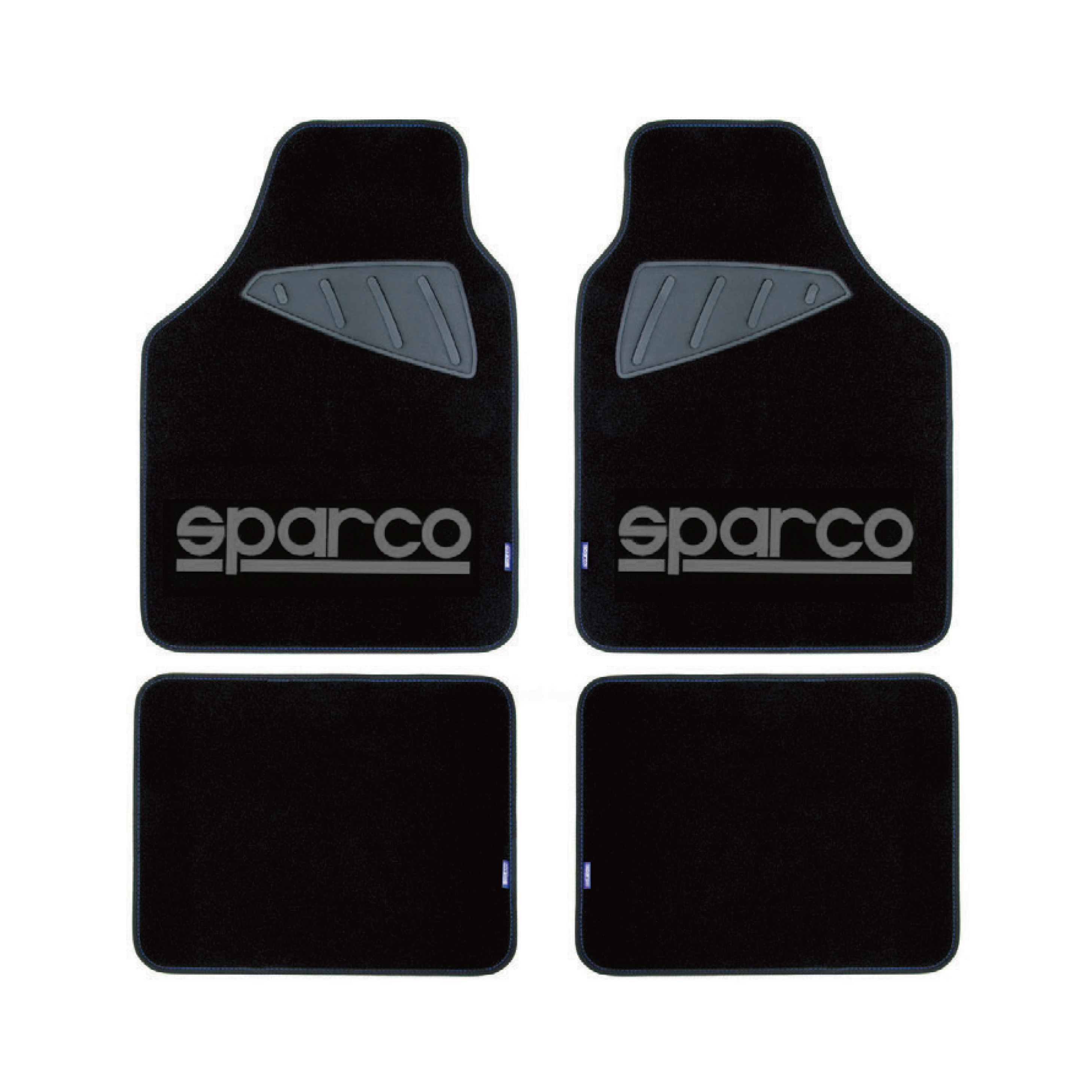 Sparco Auto paklāji, melni/pelēki