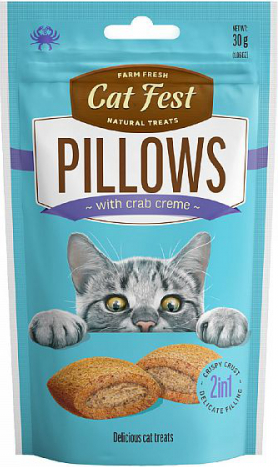 CatFest Spilventiņi ar krabja gaļas pildijumu
