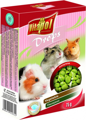 Vitapol COMPLEMENTARY DROPS papildbarība grauzējiem, ar