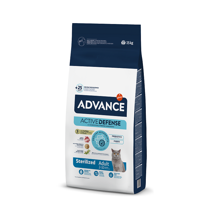 ADVANCE CAT STERILIZED TURKEY 15,0KG