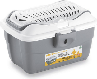 Stefanplast Transp.bokss MINI GULLIVER (pelēks/balts)