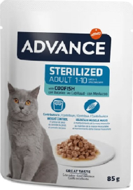 Advance Cat Sterilized Codfish 85gr -
