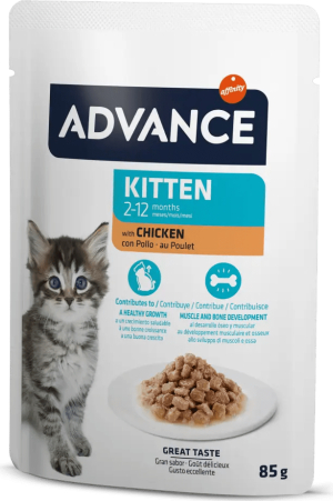 Advance Cat Kitten Chicken 85gr -