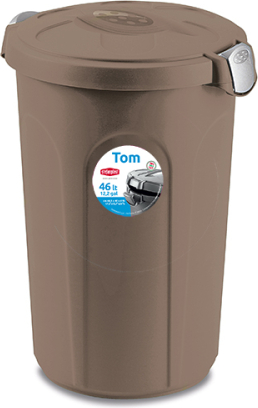 Konteiners barībai TOM brūna kr. 46l