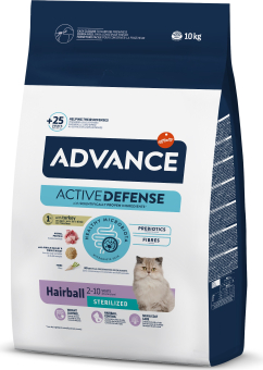 ADVANCE CAT STERILIZED HAIRBALL 10KG -