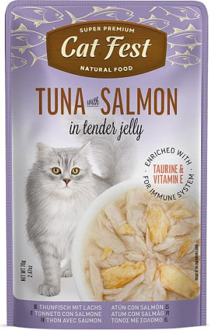 CatFest Tuna with Salmon in Jelly