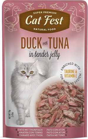 CatFest Duck With Tuna in Jelly