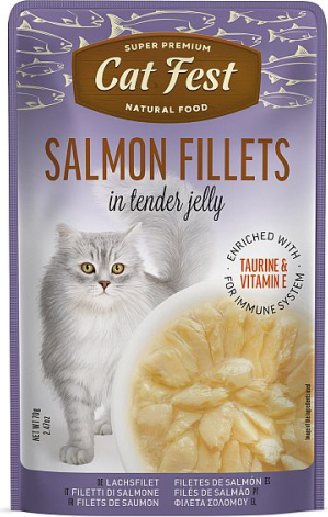CatFest Salmon Fillets in Jelly 70g