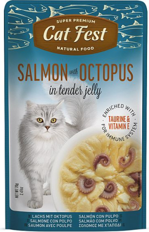 CatFest Salmon With Octopus in Jelly