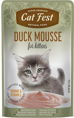CatFest Kitten Duck Meat Mousse 70g
