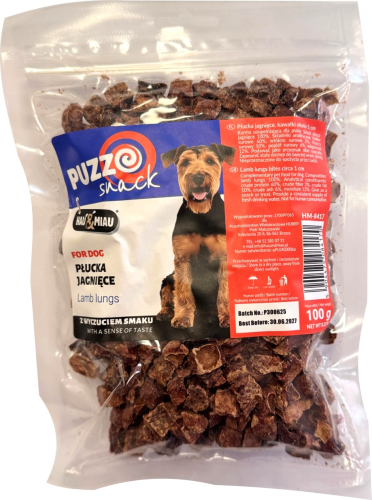 HAU&MIAU dog treat, lamb lung, pieces