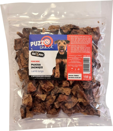 HAU&MIAU dog treat, lamb lung, cubes