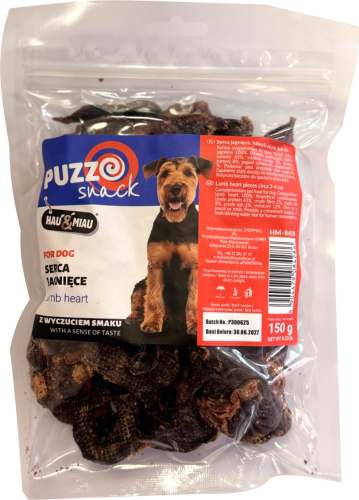 HAU&MIAU dog treat, dried lamb hearts