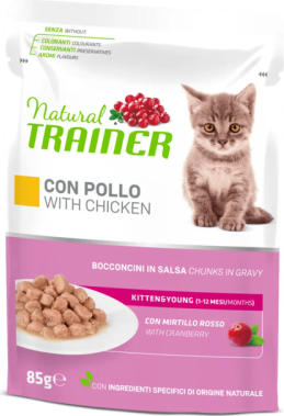 NATURAL TRAINER CAT KITTEN&YOUNG CHICKEN 85g