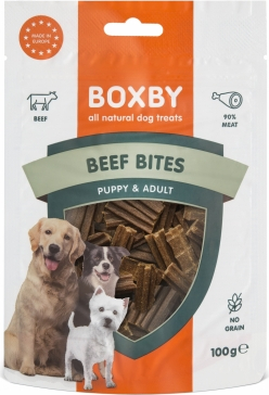 Boxby Beef Bites 100g - papildbarība