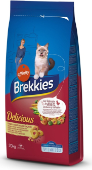 BREKKIES CAT DELICE POULTRY 20kg -