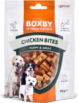 BOXBY CHICKEN BITES 90g - papildbarība