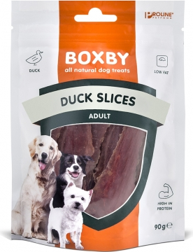 BOXBY DUCK SLICES for DOGS 90g