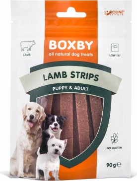 BOXBY LAMB STRIPS for DOGS 90g