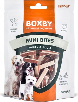 BOXBY CHICKEN BITES PUPPY&ADULT 100GR -