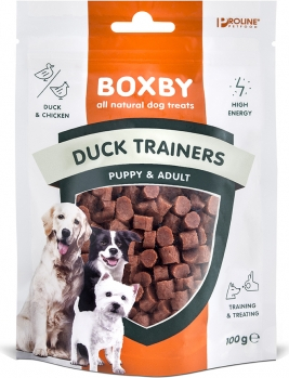 BOXBY DUCK TRAINERS 100g - papildbarība