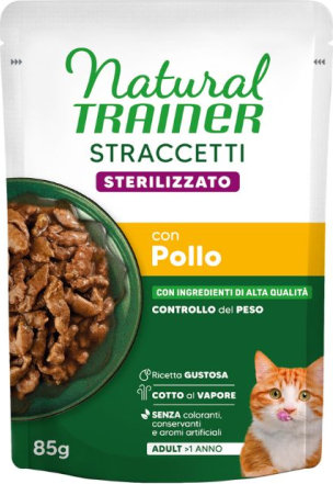 NATURAL TRAINER WET CAT STRACCETTI STERILIZED